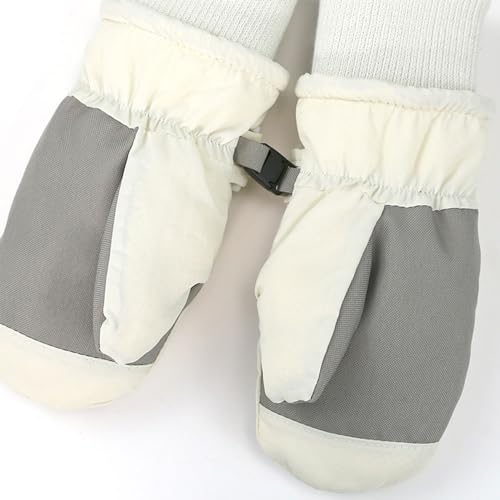 Guantes de esquí para niños pequeños impermeables y gruesos 7