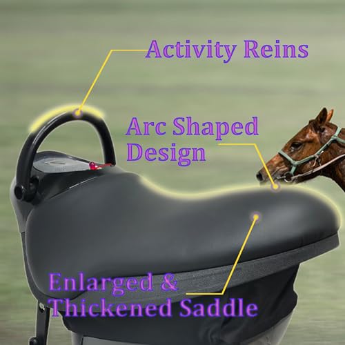 Image of INTSUPERMAI Horse Riding Abdominal Exercise Machine 110V Electric Abdominal Fitness Exercise Machine with Safety Switch for Horse Riding Simulation and Abdominal Exercises