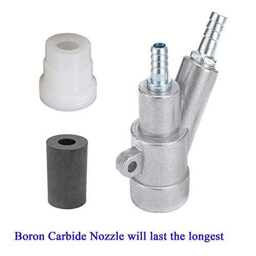 Jewboer Sand Blaster Gun Kit,Sandblaster Sandblasting Gun For Sandblast Blast Cabinet With Boron Carbide Nozzle (8Mm) #TOP3