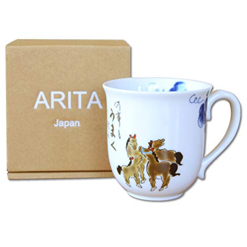マグカップ プレゼント 電子レンジ対応 ギフト箱入り 有田焼 何事もうまく行く 馬 日本製