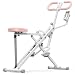 MERACH 2 in 1 Squat Rowing Machine with Phone Pad Hold, Foldable Home Gym Equipment for Full Body Workout, Glutes, Legs & Core, 3 Resistance Bands, MAX 158kg (350lbs), 10 Min Assembly, R07 Pro - White