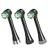 Waterpik Triple Clean Complete Care Replacement Brush Heads, Black, OTRB-3WB, 3 Count