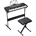 61-Key Electronic Keyboard Piano with Stand, Stool, Headphones & Microphone (21621734)