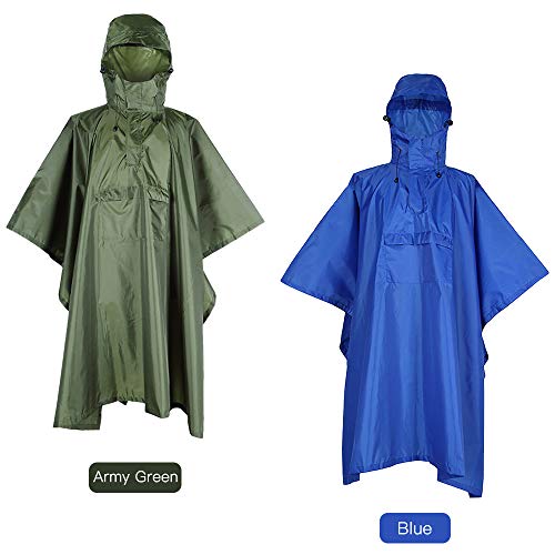 Homens Mulheres Capa de chuva Impermeável Impermeável Poncho impermeável com faixa reflexiva POPQ