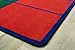 Carpets for Kids 4034 Colorful Seating Rows Classroom Seating Rug Rug 8ft 4in x 13ft 4in Rectangle Blue