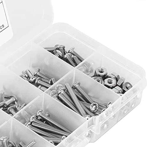 Kit de tornillos autoperforantes 220 piezas acero inox miniatura 7