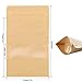 SumDirect Kraft Food Bags with Window - Resealable Kraft Stand Up Pouches, 50Pack 4.7x7.8inches Zipper Food Storage Bags for Packaging
