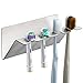 OETAMS Support de tête de Brosse à Dents électrique pour Salle de Bain Support de Brosse à Dents électrique Support de Brosse à Dents adhésif Mural, Argent