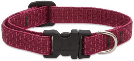 LupinePet Eco 1/2" Berry 10-16" Adjustable Collar for Small Dogs image 5