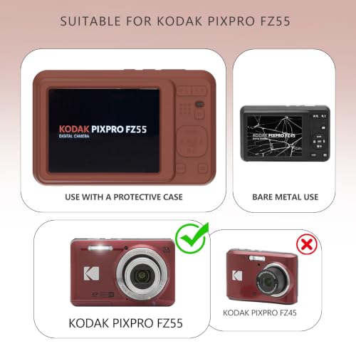 Funda silicona para KODAK PIXPRO FZ55 color marrón miniatura 2