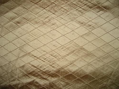 Soie Dupioni beige doré tissu rigide anti-plis pour coudre facilement des vêtements structurés