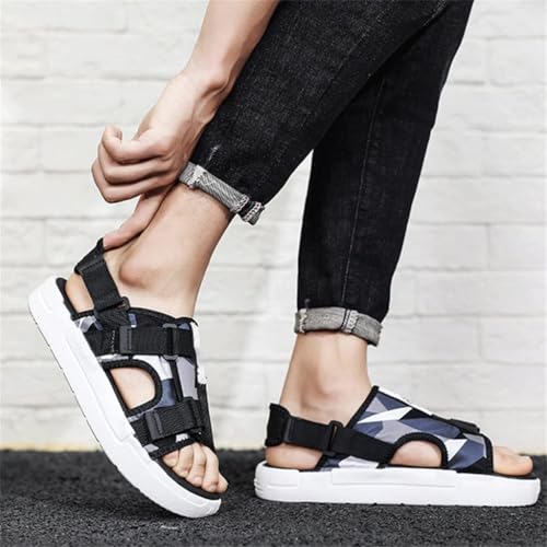 Men Sandals Breathable Lightweight Casual Shoes Non-Slip Water Shoes Beach Slippers Mens Sneakers(Blue,41 Code)3