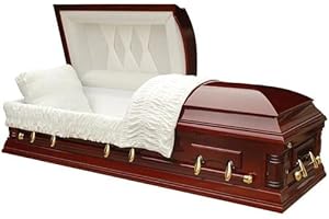 Overnight Caskets Jackson Veneer Wood Funeral Casket