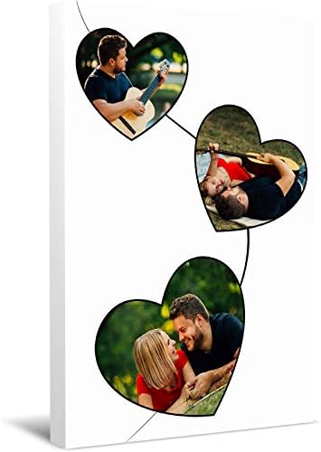 wallart777 Personalized Multi Photo Canvas Wall Art Photo Print with Your Photos Personalized - Canvas Wall Art for Living Room, Bedroom Canvas Prints for Home Decoration (Style-12, 8" x 12")