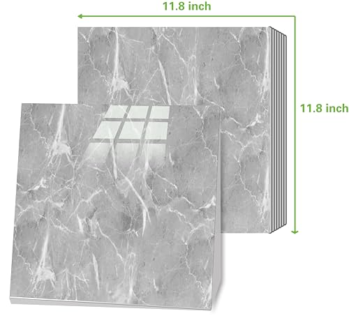 Azulejos de pared autoadhesivos sin obras, 20 hojas grises de 30,5x30,5 cm para cocina 5