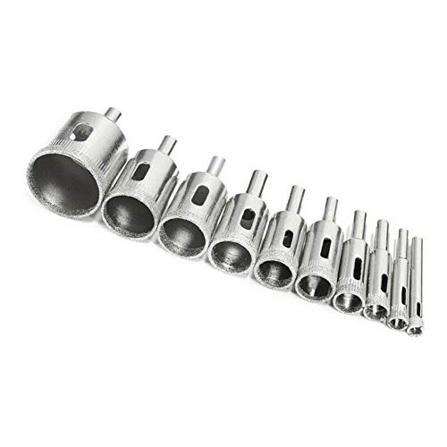 Set de Brocas 10 Piezas 3-50mm Diamante Para Vidrio miniatura 2