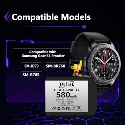 Batterie EB-BR760ABE Gear S3 haute capacité et outils de précision