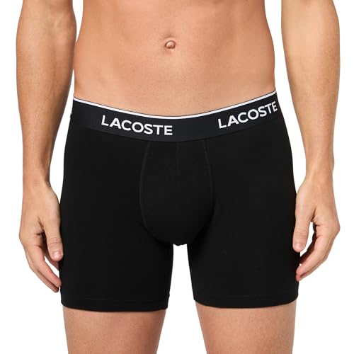 Lacoste Men's Cotton Stretch Essentials Boxer Briefs, 3-Pack (Amazon Exclusives)2