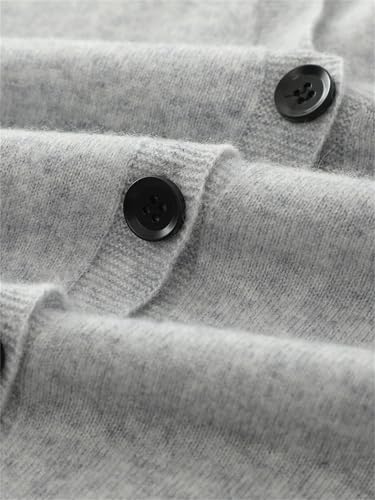 Men V-Neck Cashmere Cardigan Winter Cable Button Up Knitwear Casual Knitted Sweater3