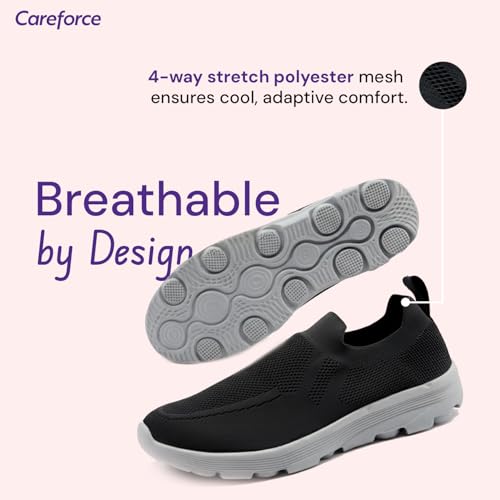 Image of Careforce Walking Shoes for Man Soft Cushioned Shoe for Men Lightweight Slip on Shoe for Men Without Lace Shoes for Man Stylish Regular Wear Casual Footwear for Daily Use Wander
