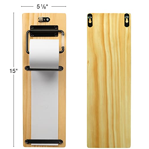 Excello Global Products Wall Mounted Note Paper Dispenser With A 160 Foot Roll Of Paper Included #TOP3