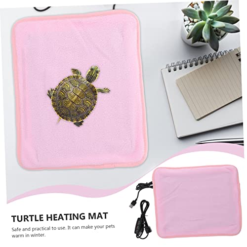 Alfombrilla térmica para reptiles y tortugas color rosa miniatura 3