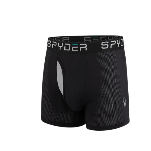 Spyder Performance Mesh Mens Boxer Briefs Sports Underwear/Fly Front2