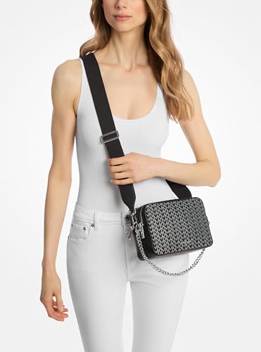 Image of Michael Kors Bryant Medium Double Zip Chain Camera Crossbody Bag