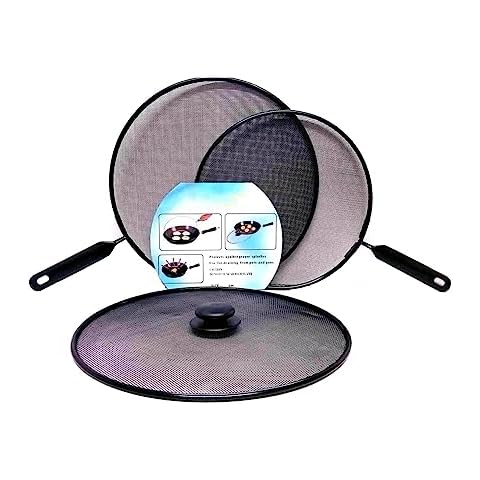 PNJB Metal Mesh Splatter Guard Set Cover