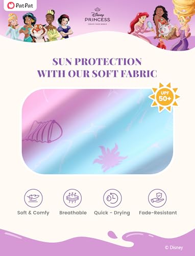 Image of Disney Frozen Elsa Stitch Marvel Toddler Girl Two Piece Long Sleeve UPF50+ Swimsuit Rashguard Sets Bathing Suit