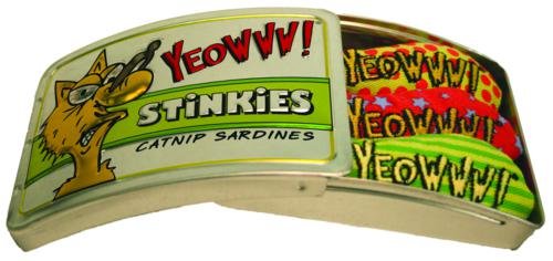 YEOWWW! 100% ORGANIC CATNIP CAT STINKIES SARDINE TIN