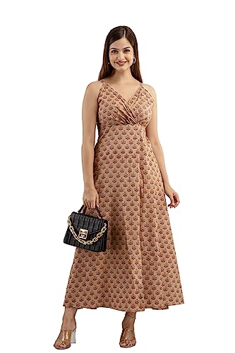 Image of DMP FASHION Women's Cottion Printed Classic Trendy Fashion Dress