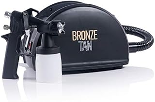 Spray Tan Machine Professional HVLP Spray Tan Gun - Mobile Spray Tanning Machine Training Program Booklet Included - Airbrush Tanning Machine for Spray Tan Professionals and Enthusiasts by Bronze Tan