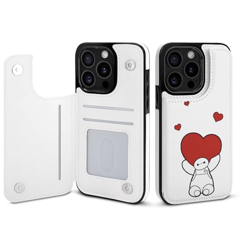 iPhone15Pro用ケース 手帳型 ベイマックス スマホケース 財布型 アイフォン15Pro用ケース おしゃれ 軽量 背面 携帯カバー カード収納 スタンド機能 PUレザー 耐衝撃