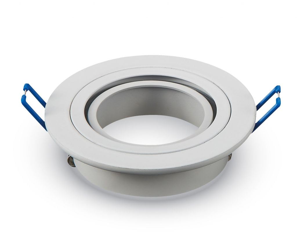 V-TAC 3599 Kit Montaggio Faretti - Cornice Incasso Per GU10/MR16, 91x91mm, Taglio 75x75mm - Foto 6