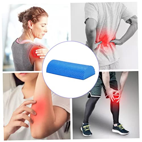 Half Round Foam Roller EVA Barra para Ejercicio de Espalda Columnas de Yoga para Masaje Muscular y de Tejidos Azul miniatura 2