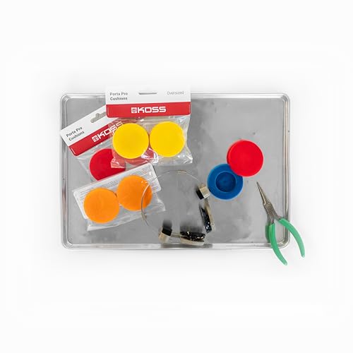 Image of Koss Official Oversized Replacement Cushion Earpads for Porta Pro, KPH40 Utility and KSC75 Headphones, Red