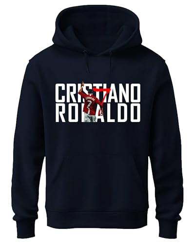Image of Khakey Boys Hoodie - Stylish Printed Sweatshirt with Cristiano Ronaldo Design | Casual Wear for Kids & Teens