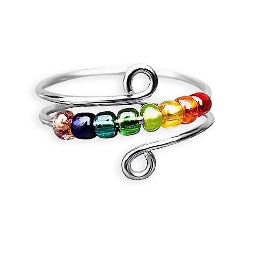 ARHZ 1 PCS anillo mujer anillo antiestres niña anillos de dedo ajustables para niñas anillos para niñas anillo ajustable girar el anillo anillos niña anillo de niños anillo mujer（color）