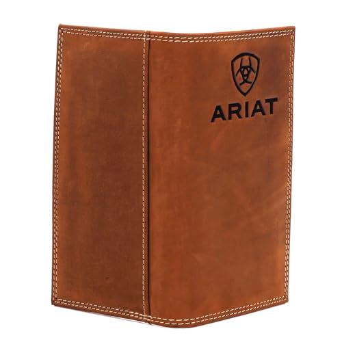 Ariat Rodeo Wallet Emboss Shield & Script Medium Brown, Leather One Size2