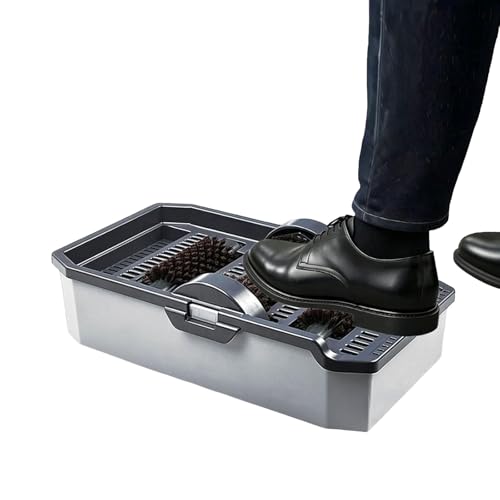 Machine de nettoyage de chaussures automatique avec 3 brosses intégrées