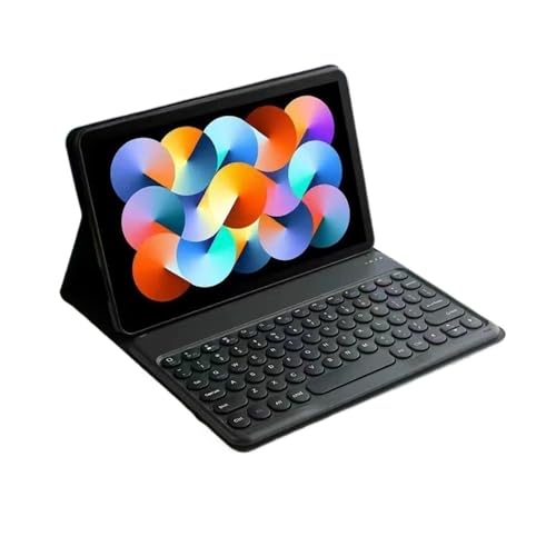 Funda con teclado YSJX y tapa redonda para escribir rápido en Redmi Pad SE