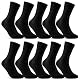 Herrensocken schwarz – 10 Paar Business Socken aus Baumwolle