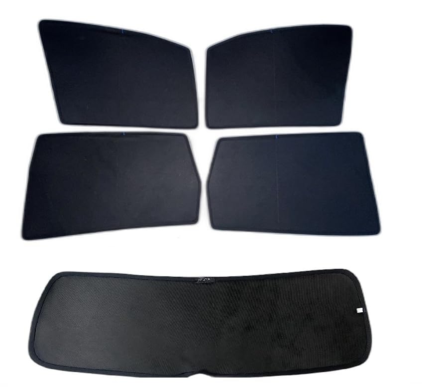 Image of Jeet Enterprises Premium Car Sunshade Fix Type Non-Magnetic Curtain with Rear Dicky Curtain Set of 5pc for New Honda Amaze 2025