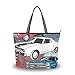 XiangHeFu Bolsos de mujer Bolso de hombro Cool Cars de poliéster