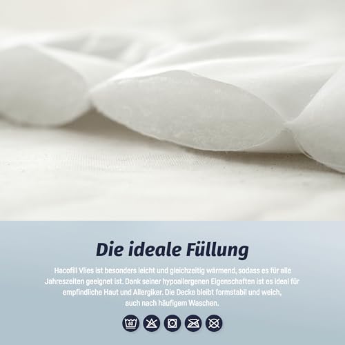 Julius Zöllner Jugendsteppbett Comfort 135x200 cm - Steppdecke - Zudecke - Steppbett - atmungsaktiv - schadstoffgeprüft