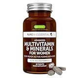Igennus Multivitamínico Mujer, Hierro Suave, 21 Nutrientes Activos, Puro y Limpio, Aporte de Nutrientes Durante todo el día,Vitaminas B de Alta Potencia, Fácil de Tragar,60 compimidos Veganos,30 Dosis