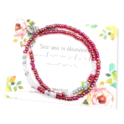Morse Code"See You In Heaven" Bracelet For Women Memorial Gift Remembrance Jewelry #TOP1