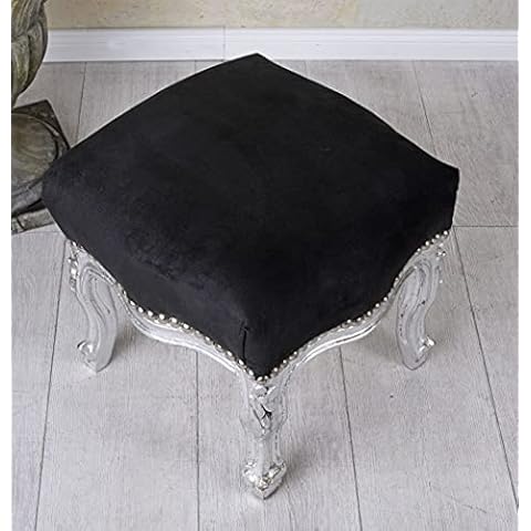 PALAZZO INT Fußschemel Barock Hocker Fusshocker Fussbank Antikstil Fussbänkchen Bank cat689e02 Cover