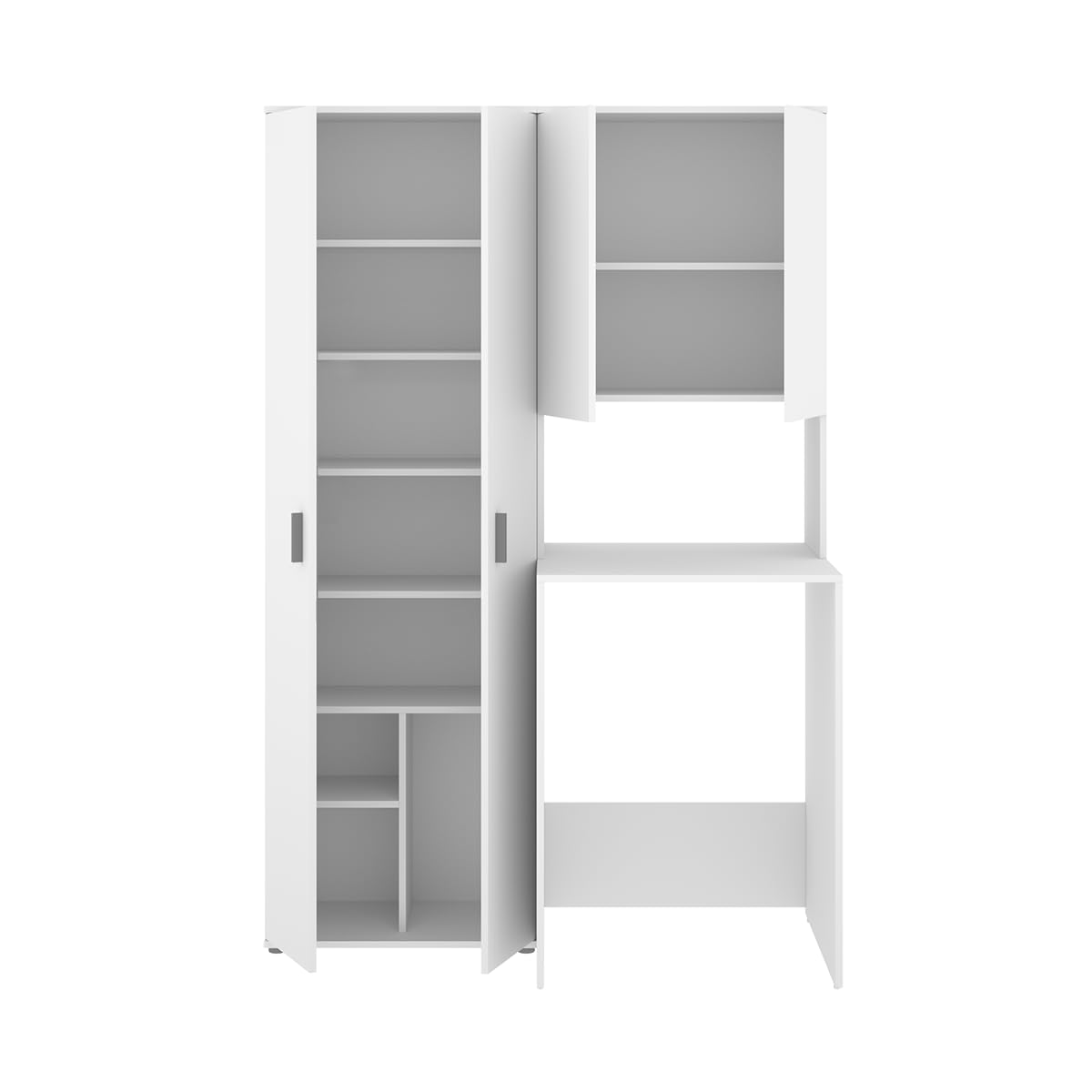 DEKIT - Conjunto DE Armario con 2 Puertas Y Mueble para Lavadora con ALTILLO 190x124,3x62cm